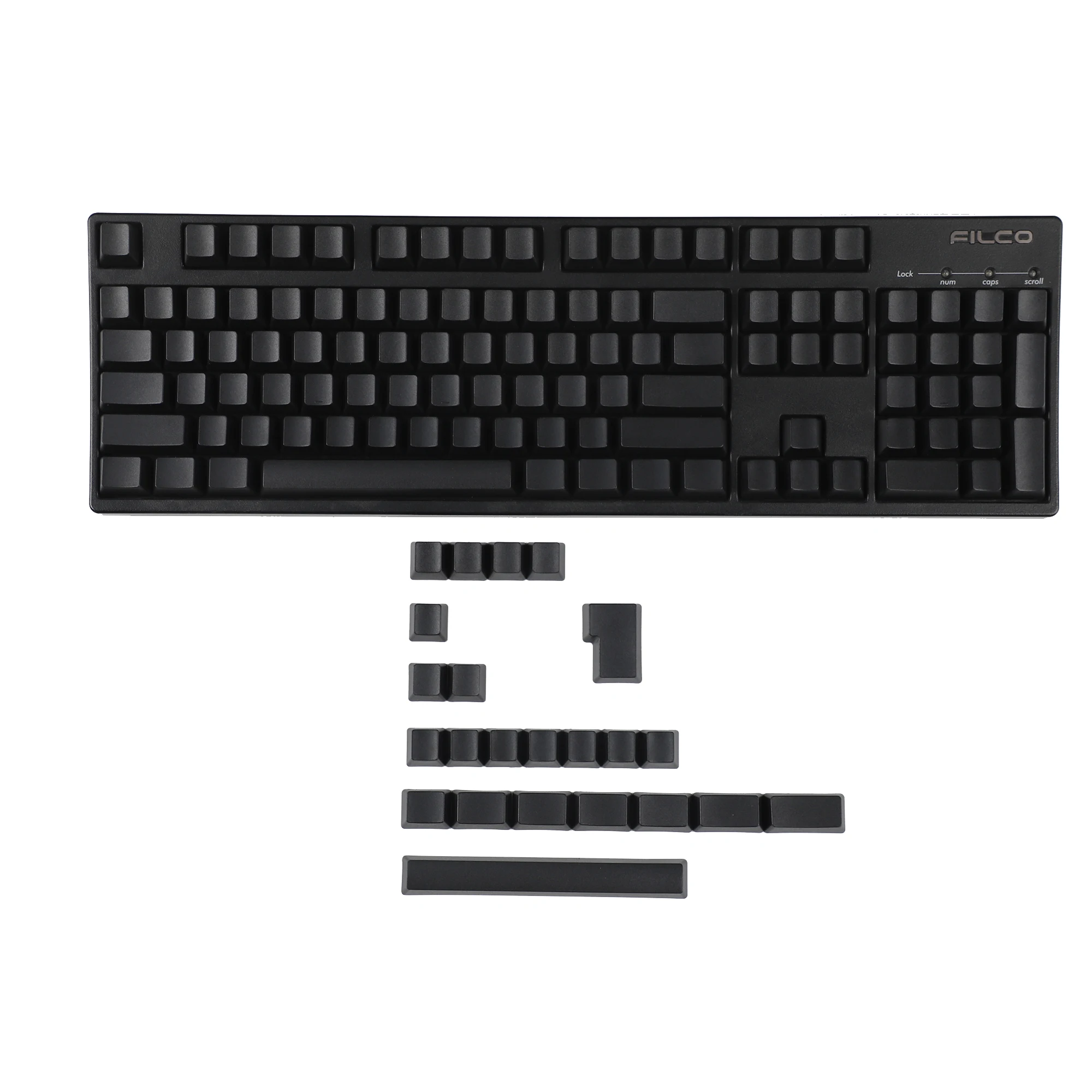 127 Keys OEM Profile Blank Keycaps PBT ANSI ISO For Mechanical Keyboard