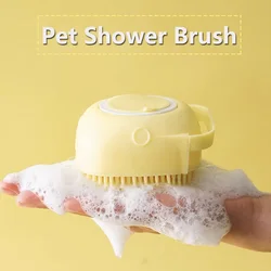 Cat And Dog Massage Brush Dog Shampoo Massager Brushes Soft Silicone Comb for Puppy Cat Shower Grooming Tool Pet Accessories