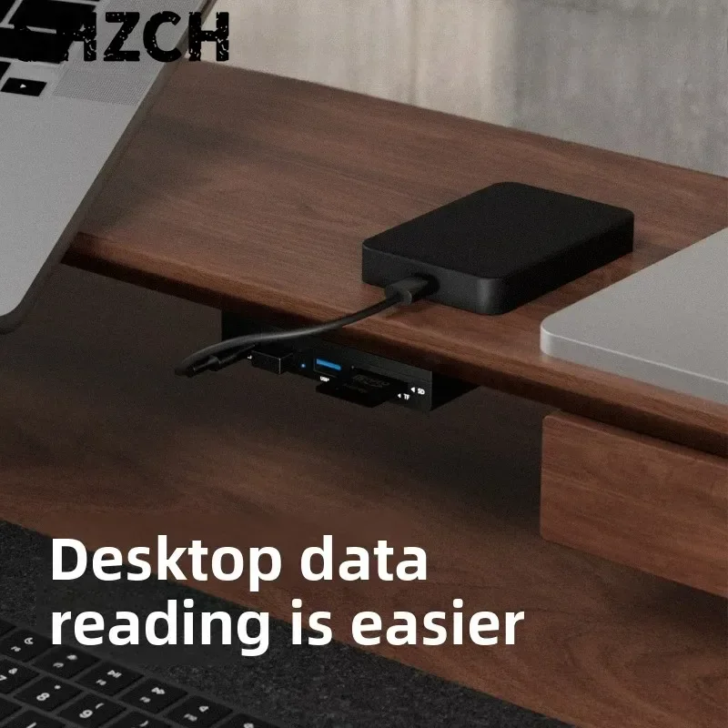 Magnetic Modular USB Hub Adapter for Laptop Type C Multiport Dongle with SD Card Reader Slim Docking Station Portable Data Hub