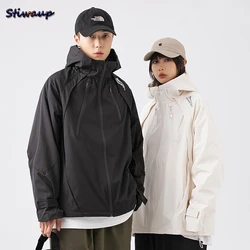 Women's Spring Hooded Windbreaker Jacket Men 2023 New In Outdoor Luxury Clothes Women Plus Size Outwears Men's Motorcycle Jacket