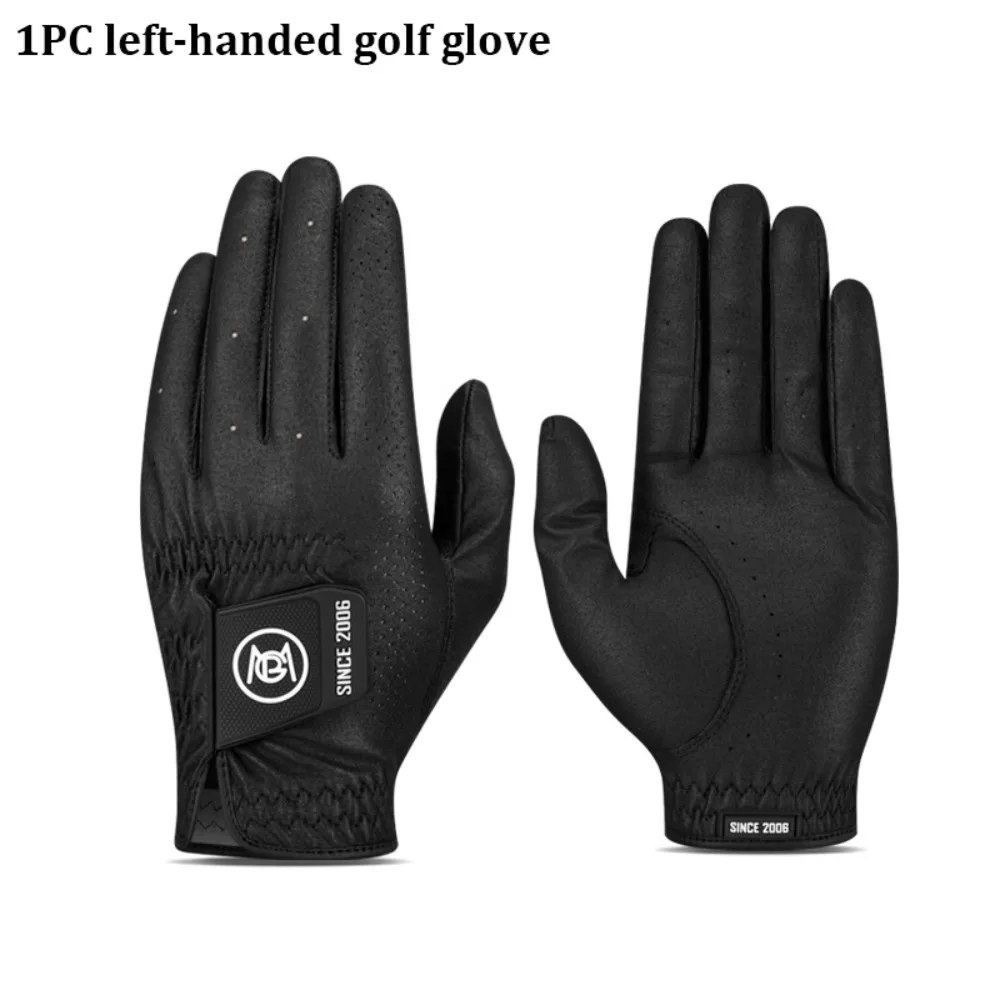 

1pc Left Hand Men's Golf Gloves Anti-slip Absorb Sweat Golf Gloves Wear-resisting Comfortable Antiskid Gloves for Golf Training