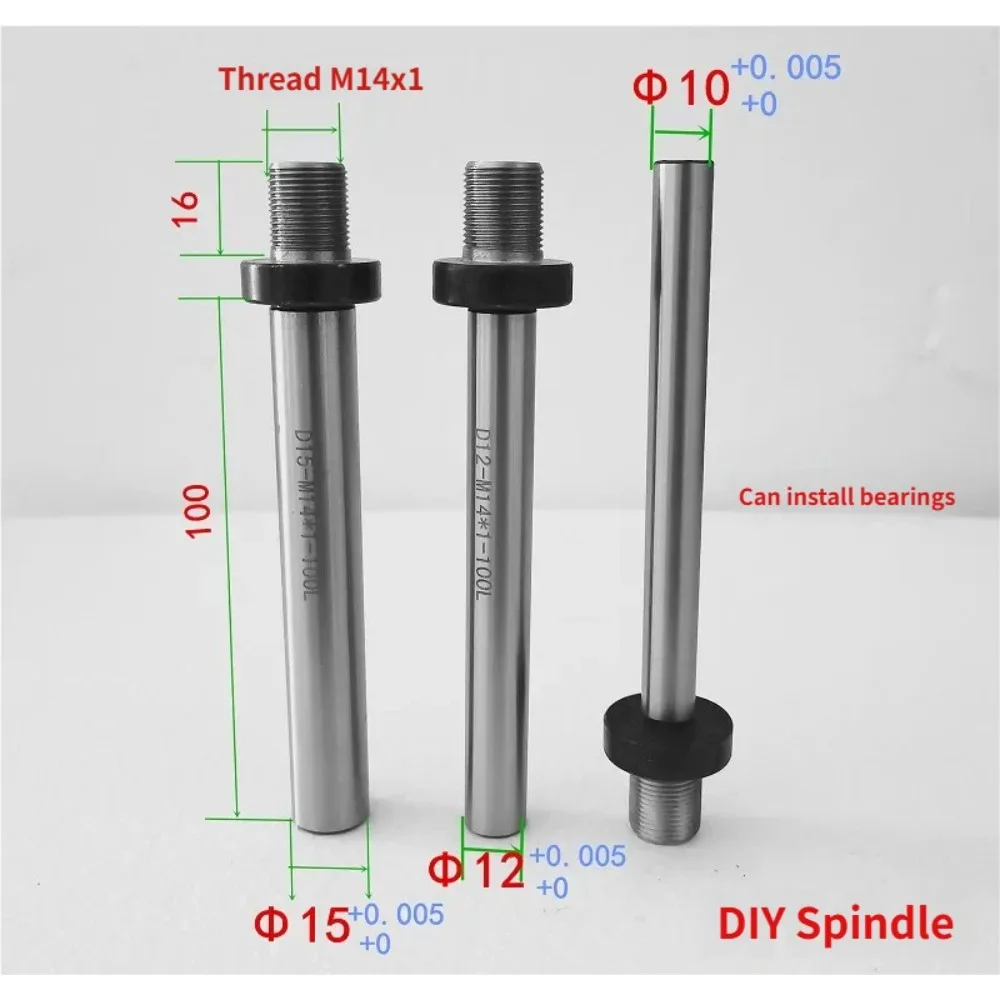 

High precision woodworking chuck connecting rod DIY spindle chuck connecting shaft thread M14 x 1