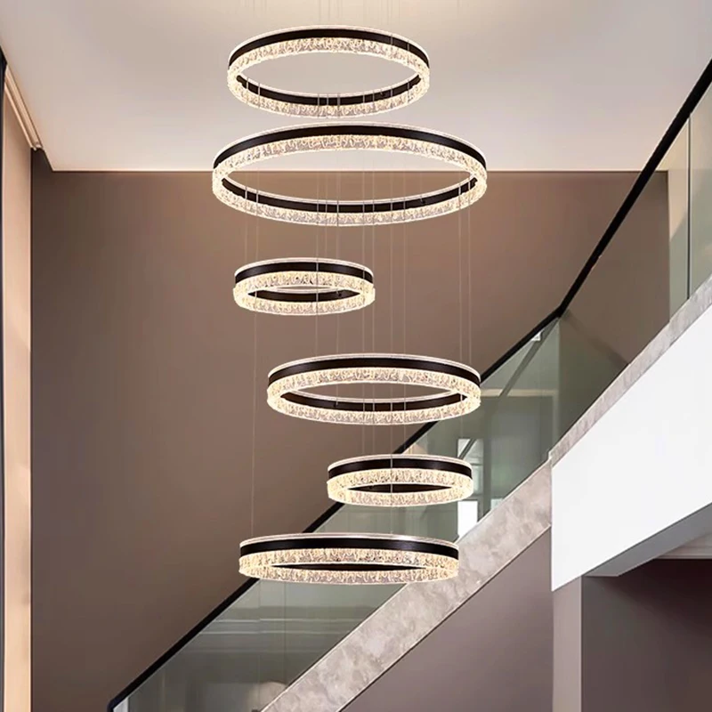 

Modern home decor led lights pendant light lamps forstaircase Chandeliers for living room hanging light indoor lighting
