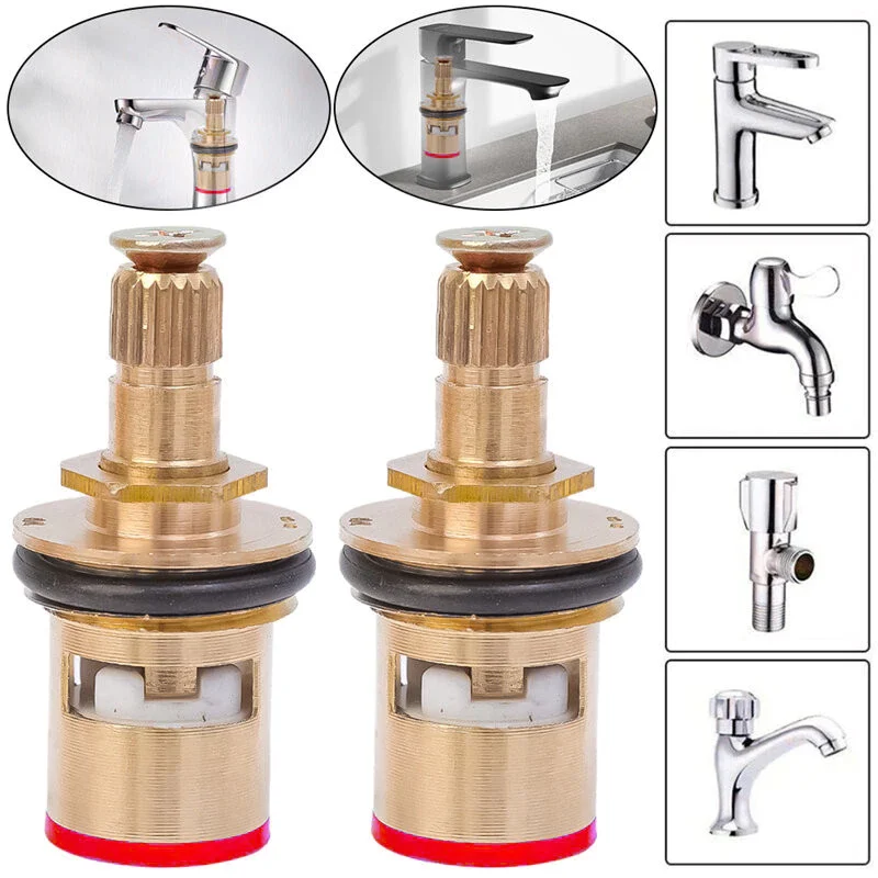 304 Stainless Steel Bath Kitchen Faucet Cartridge Replacement Part Ceramic Valve Stem Water Tap Hot Cold Water Home Accessories