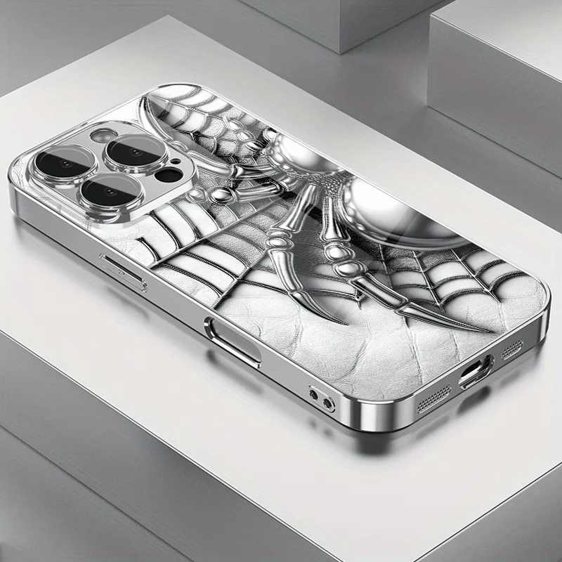 

Fashion Cool Spider Phone Case for Samsung Galaxy S25 S24 S23 S22 S21 S20 S10 S9 S8 FE Plus Ultra 4G 5G Luxury Glass Cover