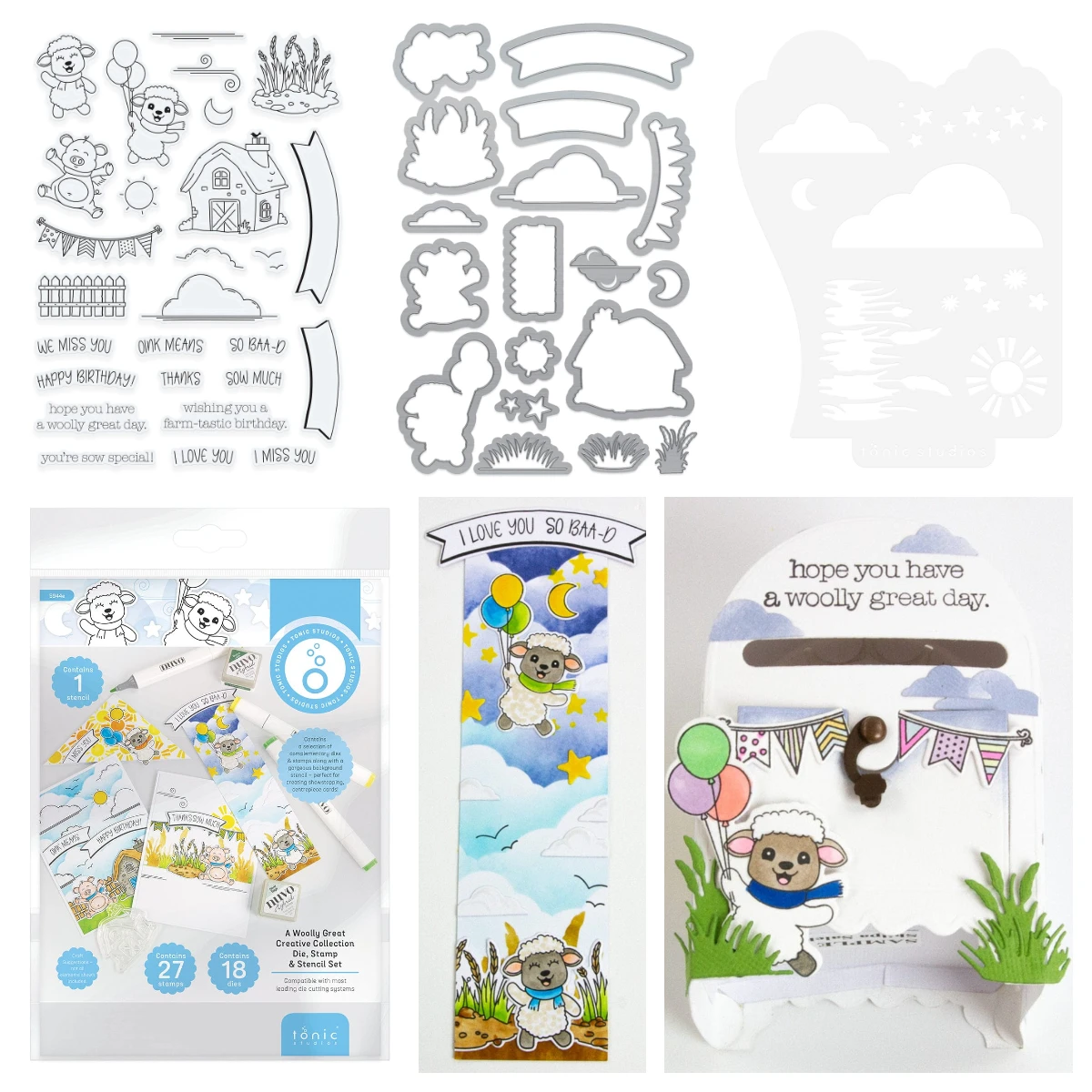 

A Woolly Great Creative Cutting Die Stamps Stencils Scrapbook Diary DIY Greeting Card Handmade Tonic New Craft Gift Box Big Dies