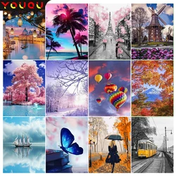 YOUQU 5D DIY Diamond Painting Landscape Full Square/round Diamond Embroidery Mosaic Art Picture Cross Stitch Kit Decoration