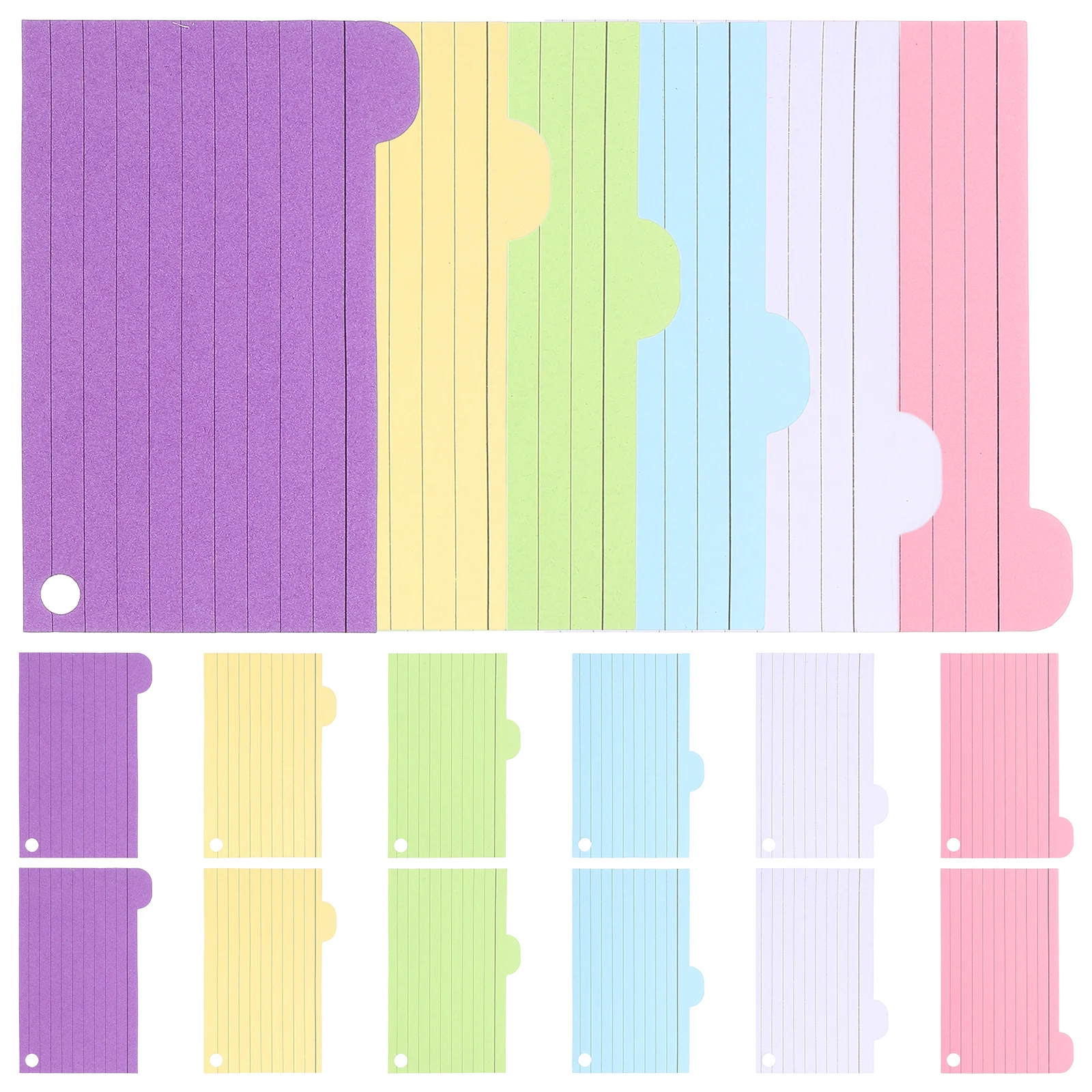 

Index Card Notes Round Ring for Office Study College Essentials Bulk Colorful Memory Word Book ganizational Tool