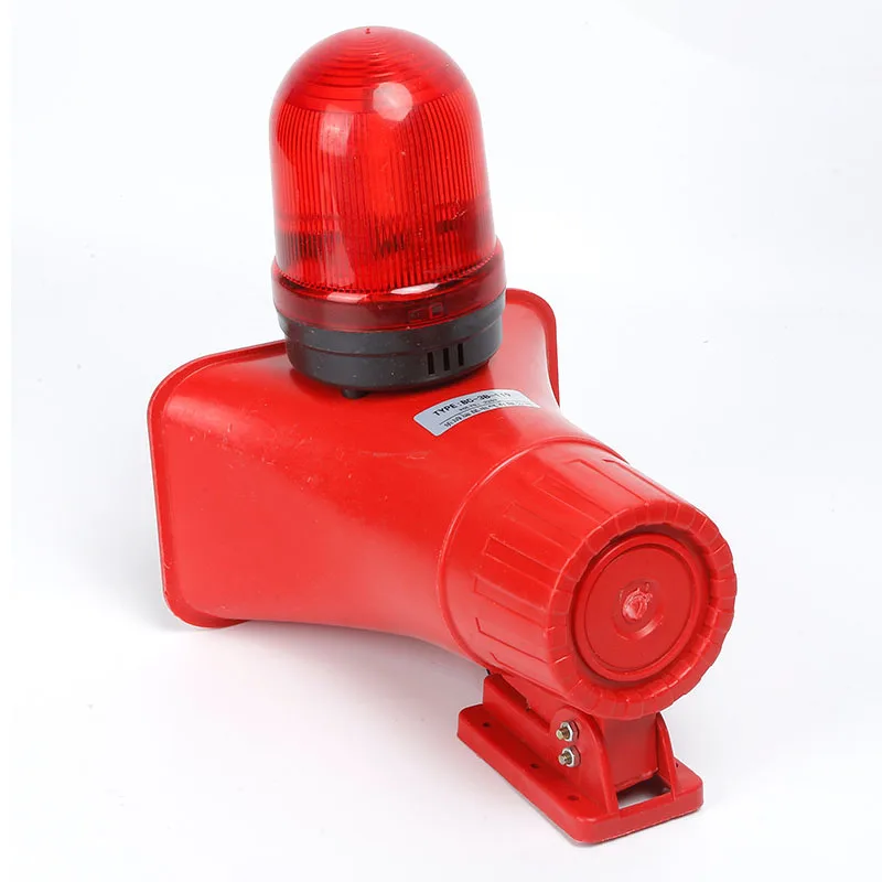 KOOJN High Decibel Alarm Light High-power Voice and Light Alarm and Industrial Crane Traveling Sound and Light Fire Warning Horn