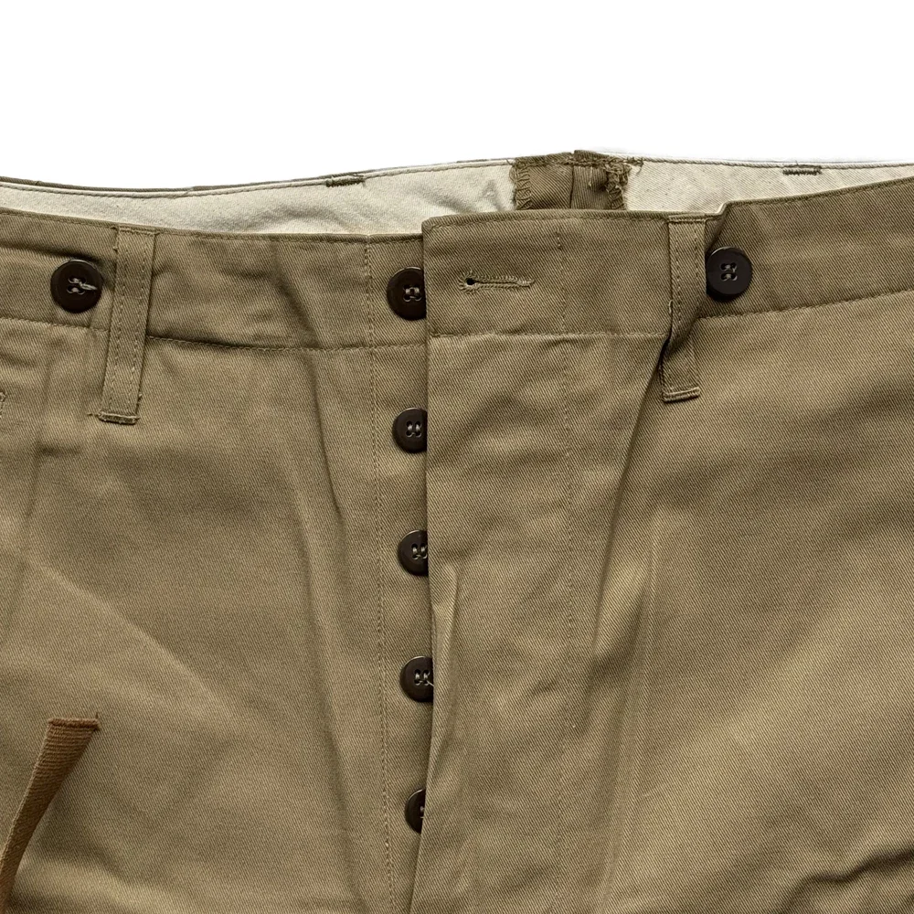 WW2 American M42 Pants Paratrooper Soldiers Uniform Tactical Trousers Retro WW2 Casual Bottom Khaki with Pockets