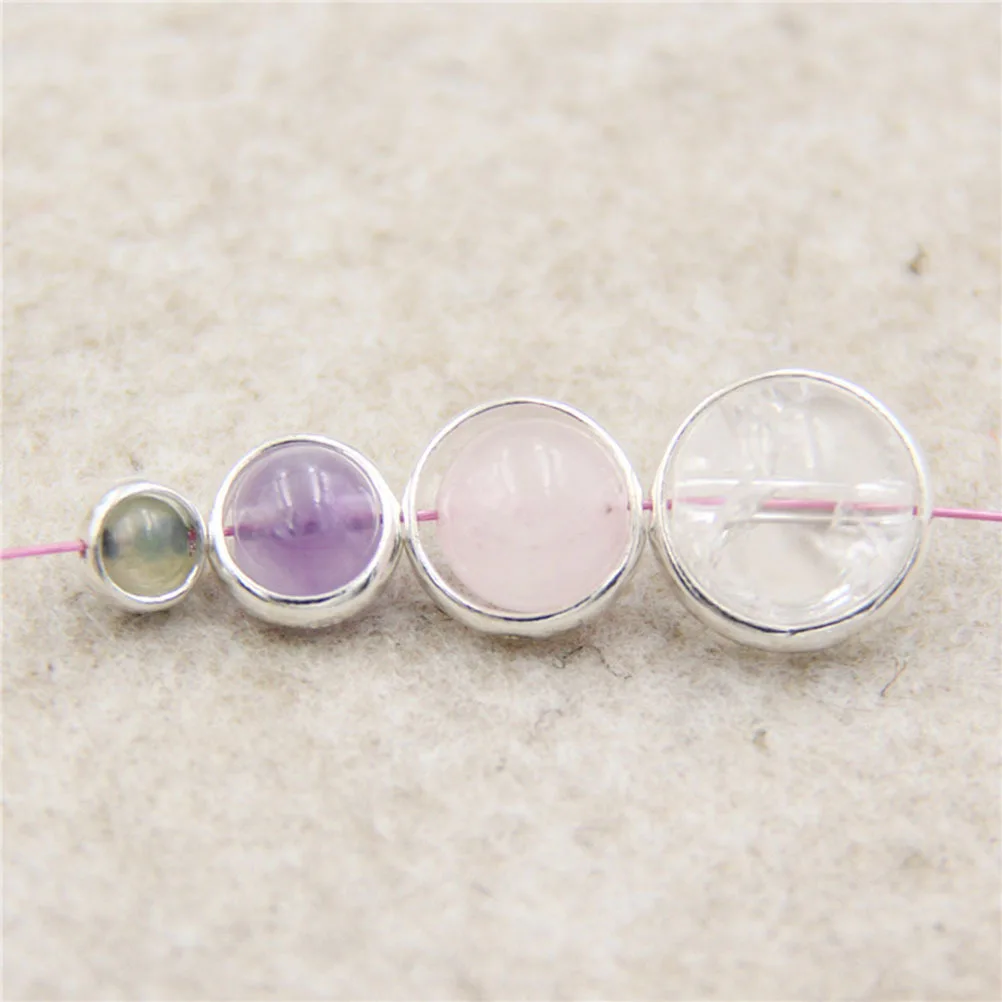 

20pcs Metal Ring Accessory 6Mm Outer 4Mm Inner Diameter Silver Diy Earring Bracelet Making Circular Connector For Jewelry Craft