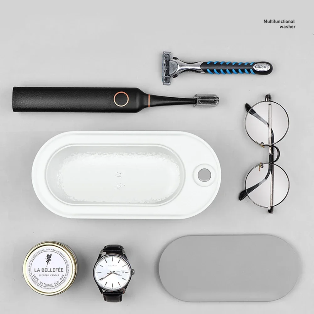 2022 Ultrasonic Cleaner USB Mini Office Glasses Watch Jewelry Cleaning Multi-function Washer High Frequency Vibration Cleaning