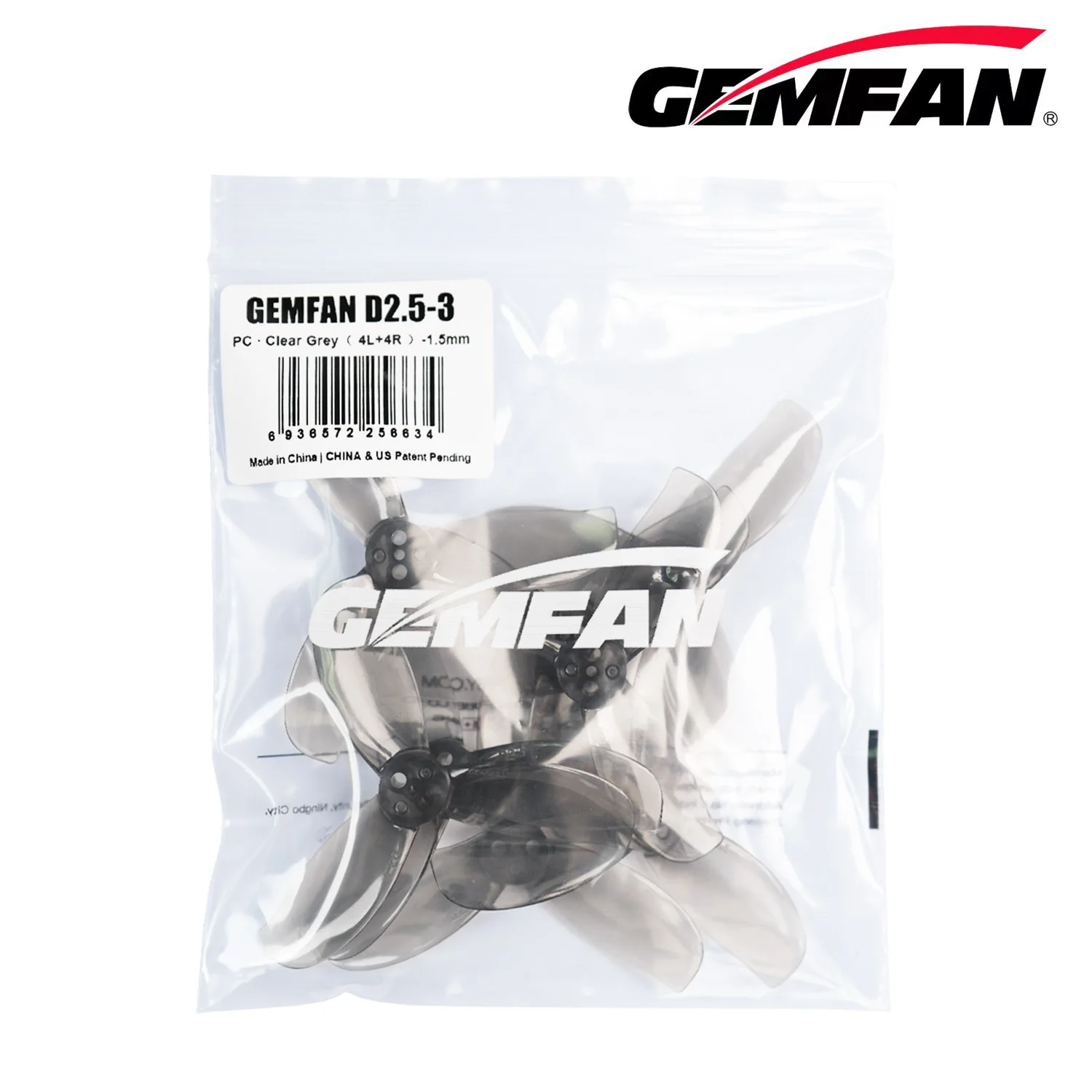 

Gemfan D2.5-3 3-Blade Propeller (4CW+4CCW / Bag) for DJI O4 Jello-free