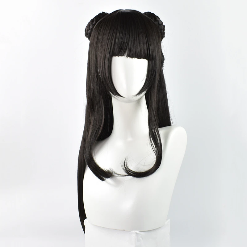 Anime Mo Dao Zu Shi Grandmaster of Demonic Cultivation Jiang Yanli Wig Cosplay Black Hair For Halloween Party Props