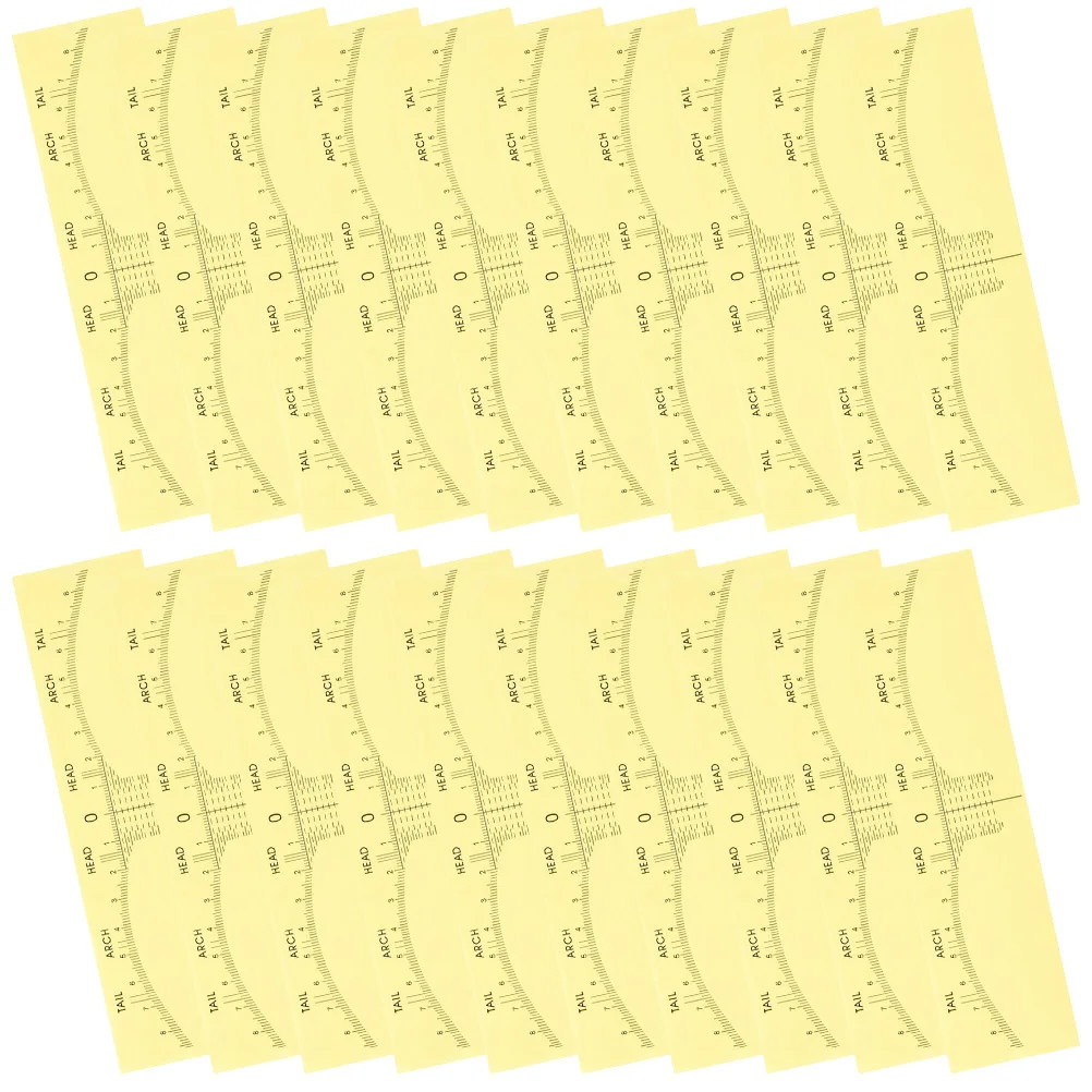 100 قطعة مجموعة الاستنسل القابل للتصرف حاكم الحاجب لقياس مريحة الحاجب ماكياج الحاجب خط تحديد المواقع #5