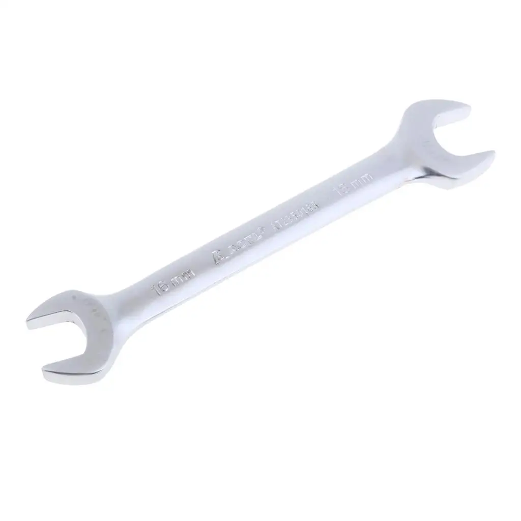 Mechanic Garage Tool Ratcheting Spanner 16 to 18 Mm Angled Open End Chrome Vanadium Anti Rust Design for Confined Spaces
