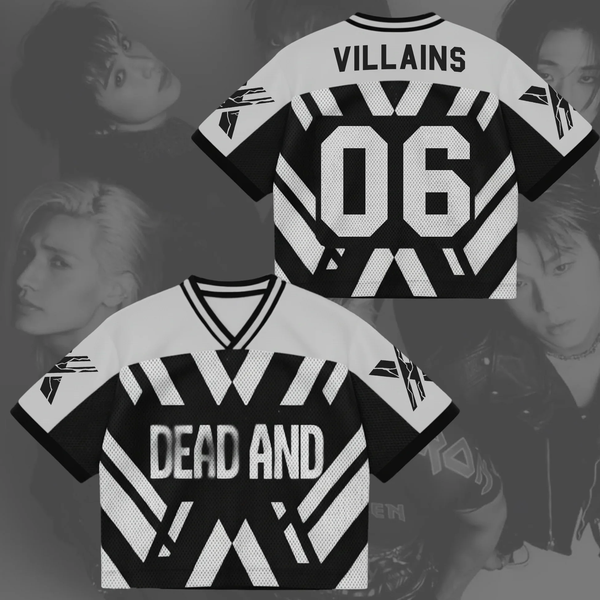 Replica Kpop Fan Family Matching Jersey T‑Shirt,3D Print Broken Geometric Graphic Mesh Short Sleeve Tops for Men Women Kids
