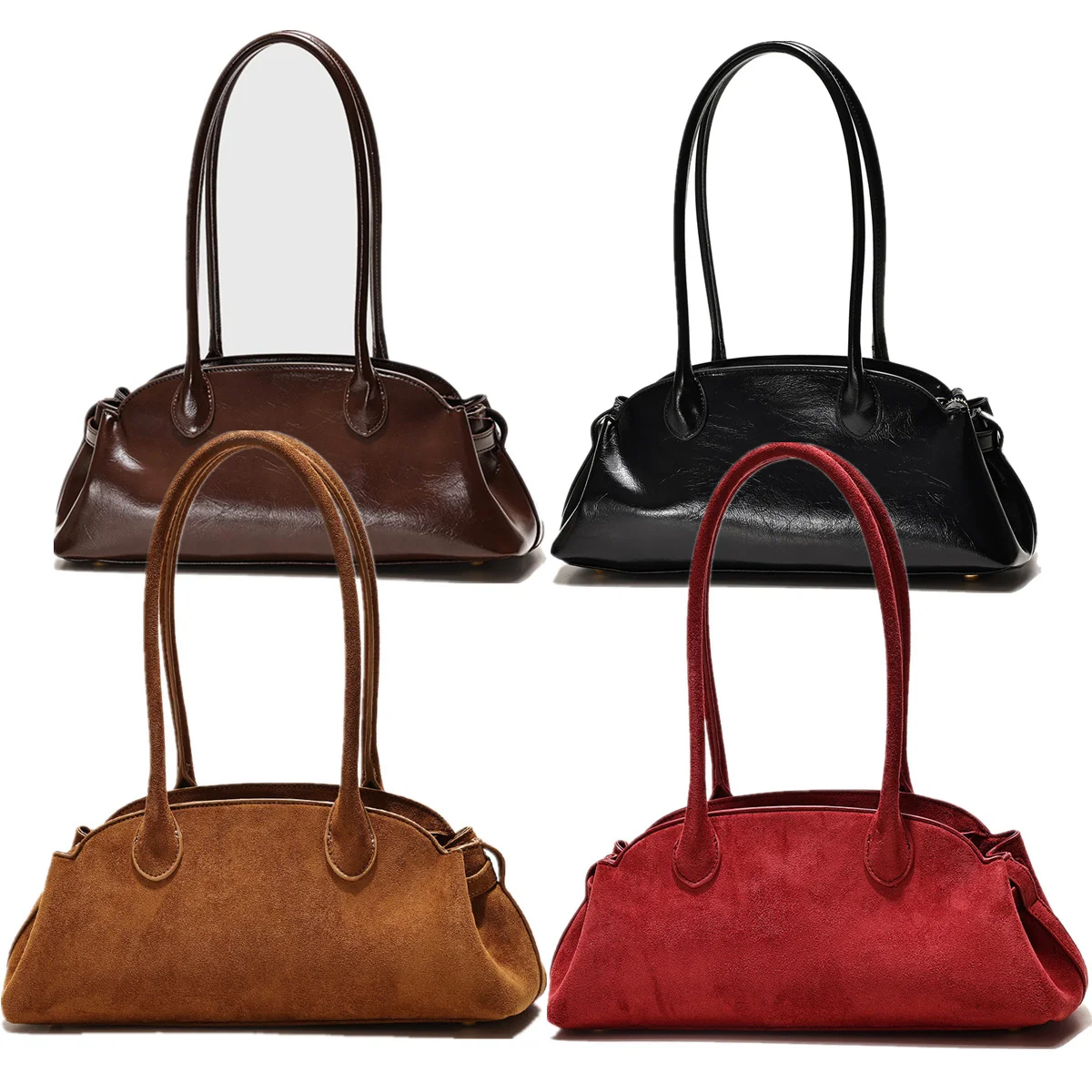 

Jenny&Dave 2026 New Women's Bag Minimalist Retro Women's Bag Commuting Date Versatile Suede Shoulder Bag Handbag Woman