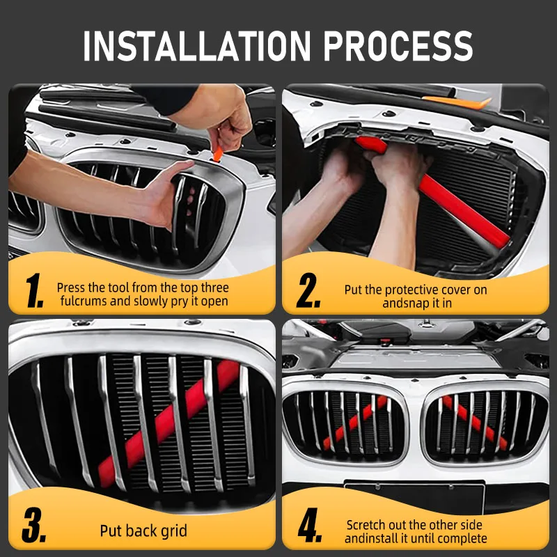 2PCS Gloss Black Co…