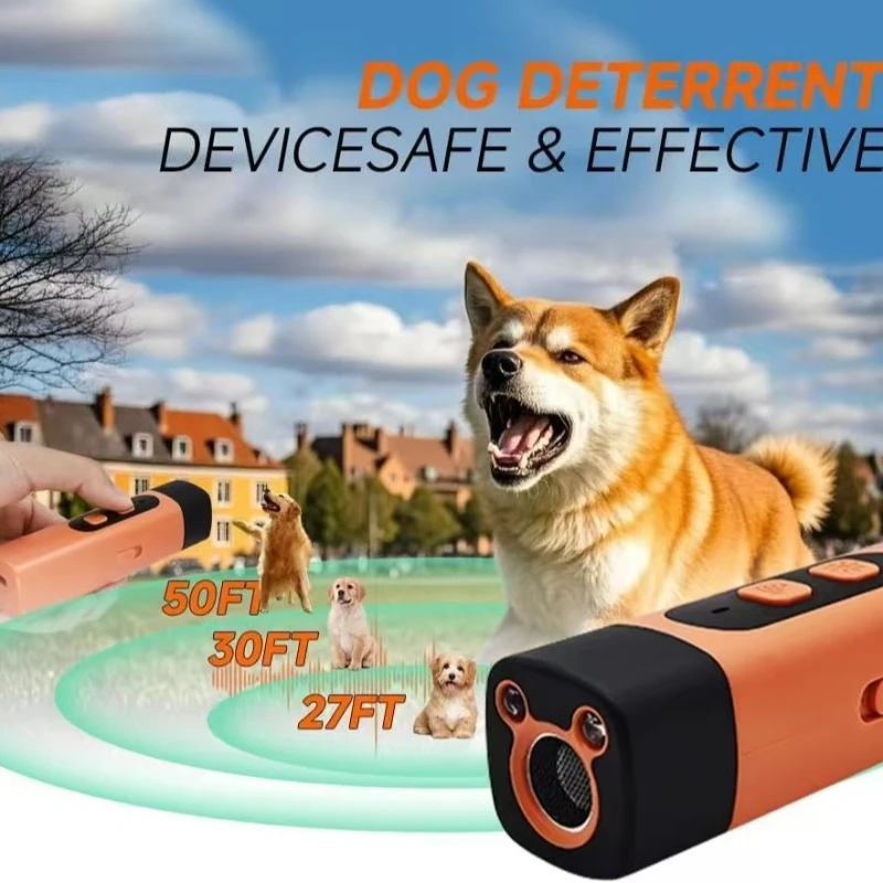 Humane Ultrasonic Dog Training Deterrent Rechargeable Anti Barking Device For Small Medium Large Dogs Stop Nuisance Barking