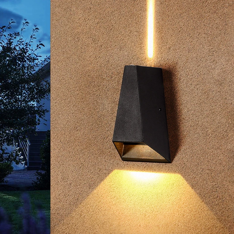IP65 Waterproof  LED Wall Lamp Outdoor Aluminum 6W 10W Wall Lights Porch Garden Fence Indoor Modern Nordic Sconce Lamps 85-265V