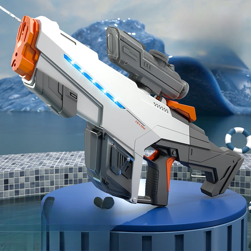 

Automatic water suction electric water gun toy high-speed continuous high-capacity summer beach water gun toy