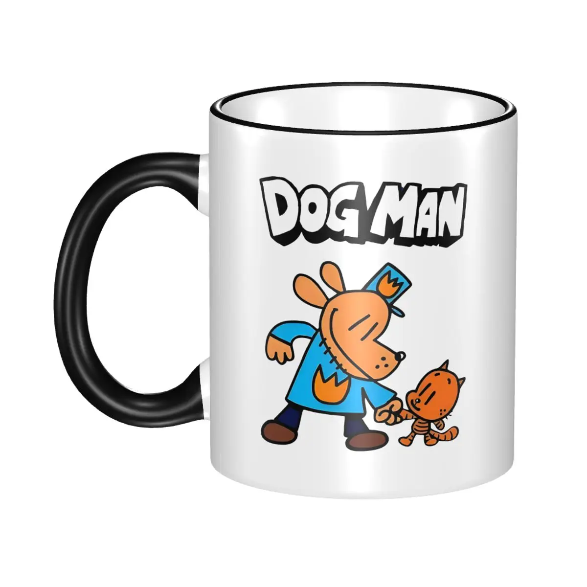 

DogMan Mug Kawaii Cartoon Coffee Cup Gift For Woman Man
