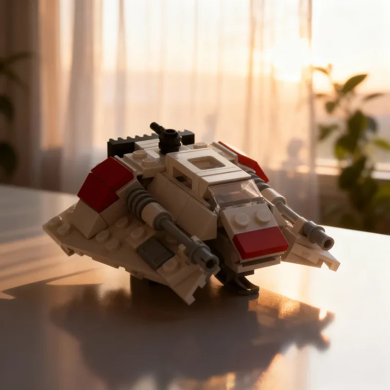 100pcs MOC Snowspeeder Star Battle Model Building Blocks Construction DIY Toys Assemble Idea Creative Festival Gifts Education