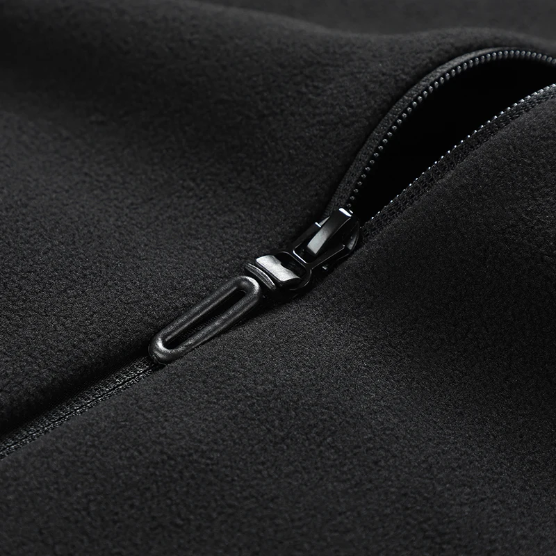 سترة قطن بياقة واقفة وسحاب سترة صوفية للرجال معطف دافئ للرجال للربيع والخريف سترة عصرية مريحة للخريف