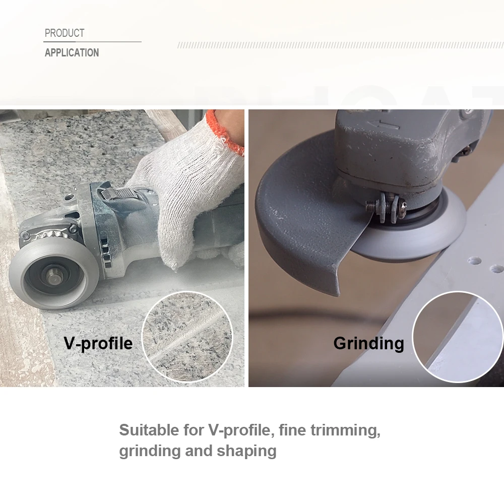 1pc Dia75mm 10/15/20/25/30mm Height Diamond  Grinding Hand Wheel Carving Milling Tile Grinder Marble Granite Edge Profile Cup