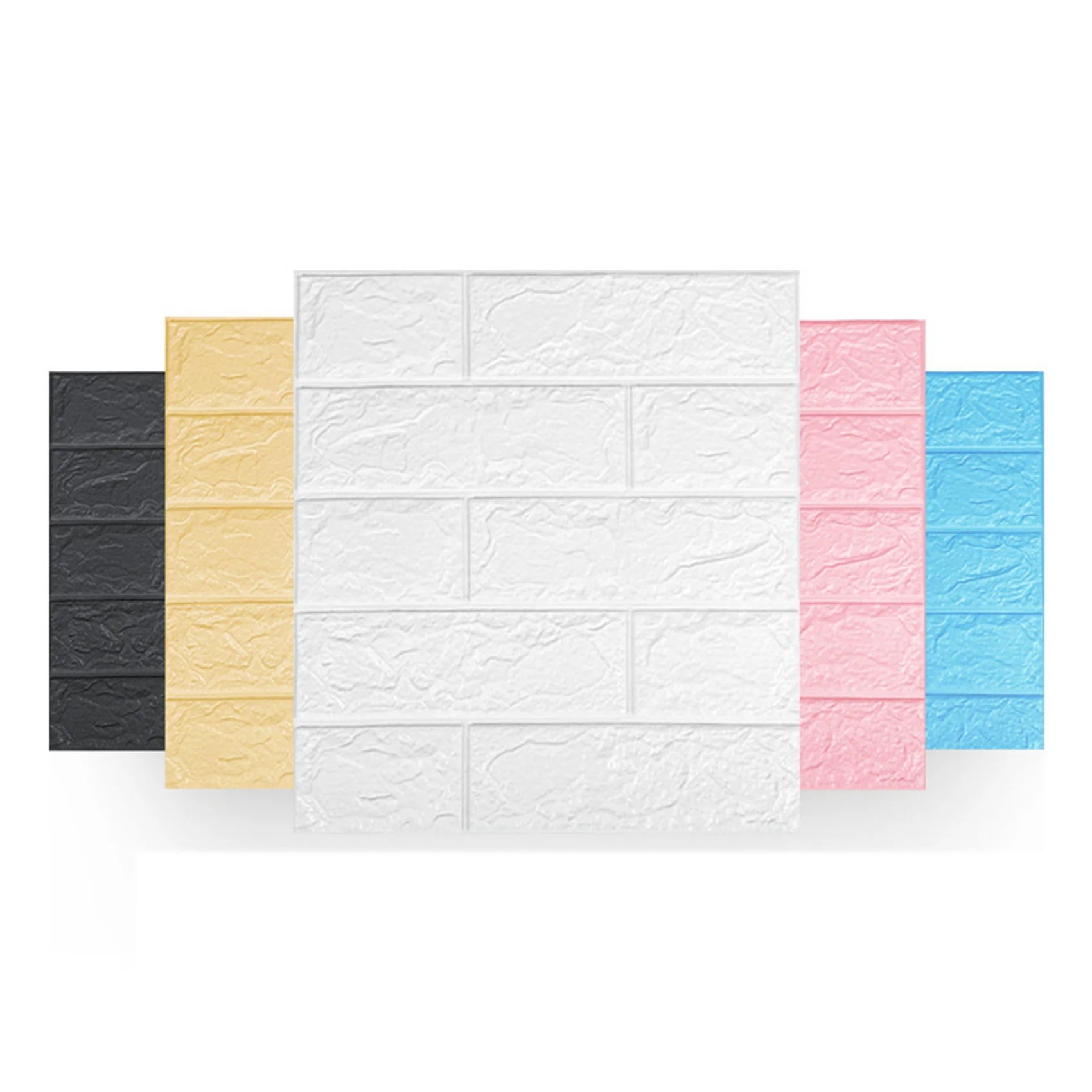 AB11-30Pcs Self-Adhesive 3D Brick Sticker DIY Waterproof Foam Wallpaper Room Kitchen Roof Ceiling Background Wall Decals-A
