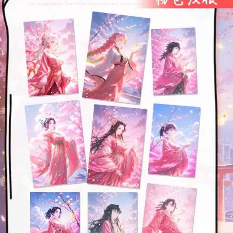 Demon slayer coleção caixa de reforço atacado deusa capítulo onda 1 guyuan wenchuang acrílico cor papel waifu brinquedo para adulto