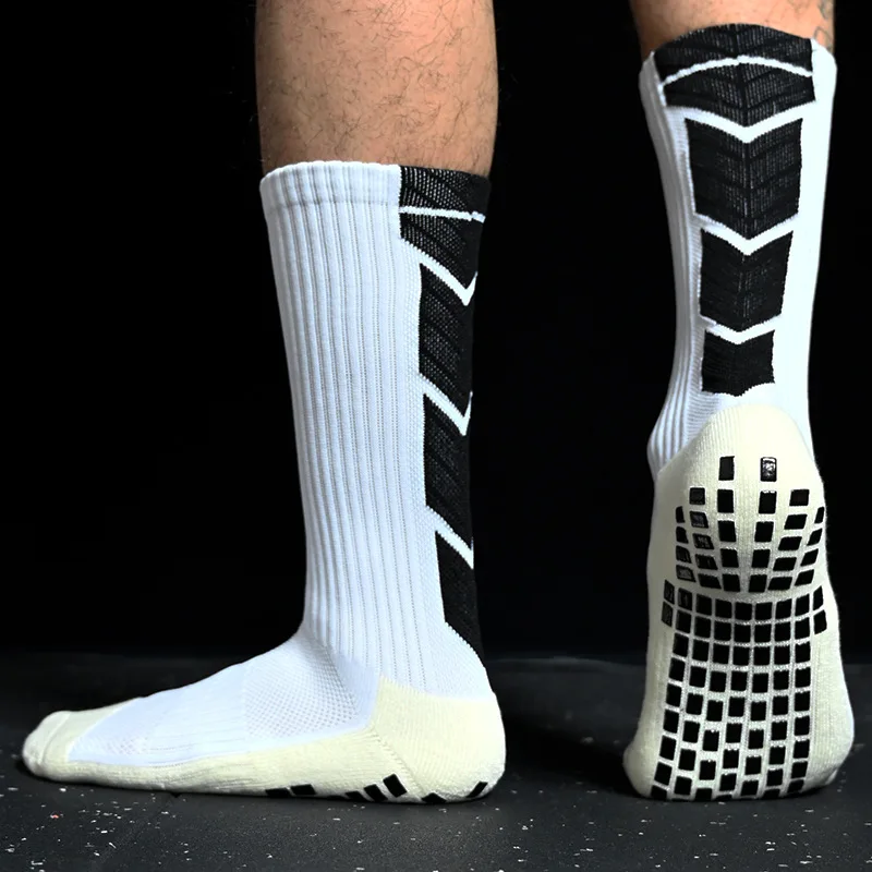 Calcetines antideslizantes de fútbol para hombre, almohadillas de agarre antideslizantes para fútbol, baloncesto, deportes