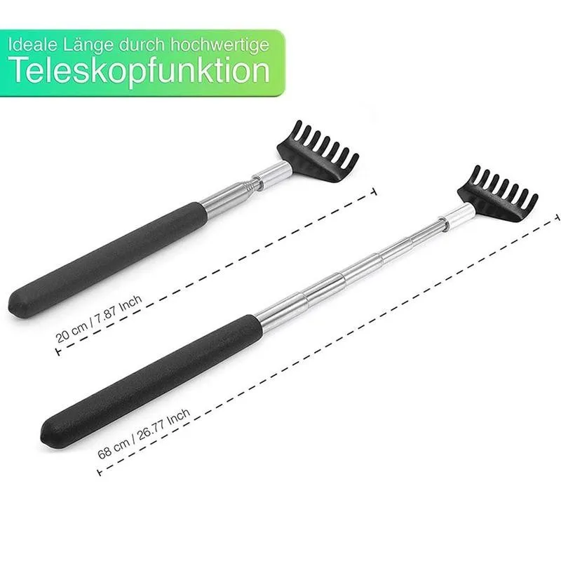 Teleskop Back Scratcher Kratzen Backscratcher Massager Kit Zurück Schaber Erweiterbar Teleskop Juckreiz Gesundheit Produkte Hackle