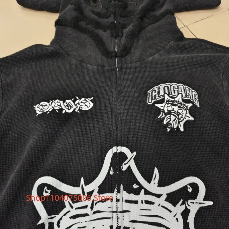 Glo Gang Zip Hoodie Streetwear Moletom Premium Algodão Confortável