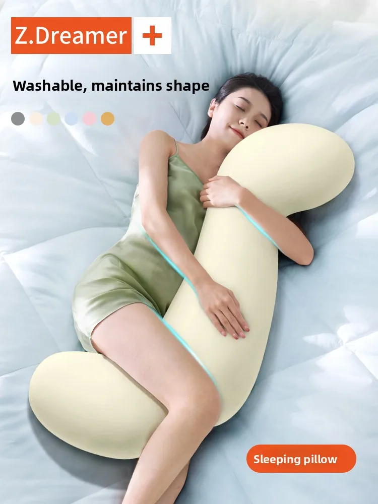Modern Minimalist Memory Foam Pillow for Side Sleeping Men Women Pregnant Women Removable Cover Long Pillow for Bedroom