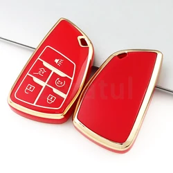 5 Buttons Car Key Case Cover For Buick Envision For Chevrolet Silverado Suburban Tahoe Sierra 1500 Yukon Fob Shell Holder Bag