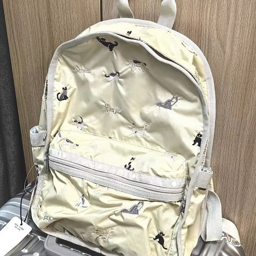 Bolsas de pañales bordadas para mamá, bolso de hombro multifuncional, bolsa de viaje ligera, mochila de maternidad para niños