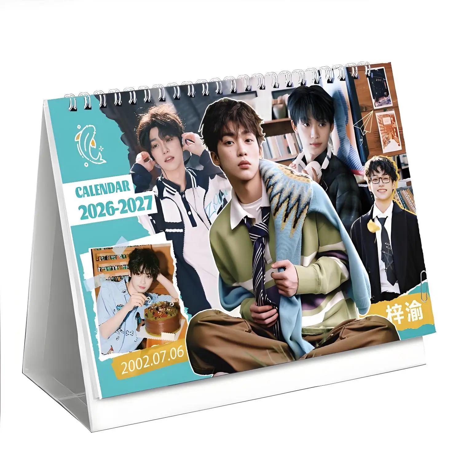 

Zi Yu Double Year Desk Calendar 2026-2027 'Revengeversed Love' Drama 12-Month Planner Perfect Gift for Fans
