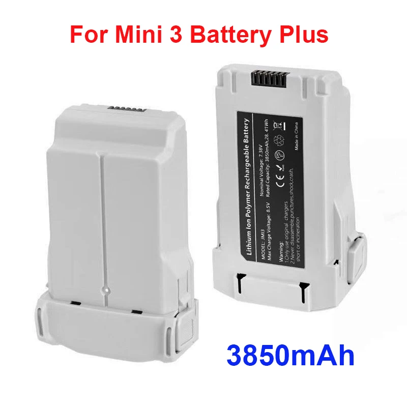 

For Mini 3 Battery Plus Capacity 3850mAh Flight Time 47 Minutes Compatible Mini 3/Mini 3 Pro RC Drone Accessories