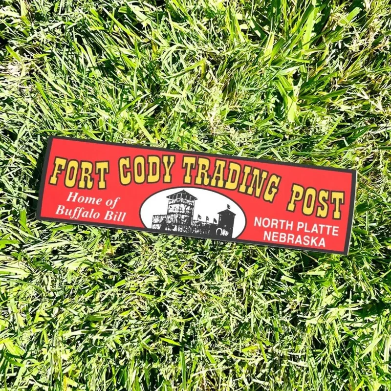 Fort Cody Trading Post NEBRASKA Bumper Sticker - Tourism USA Vintage Style 90s - Bumper Stickers - Car Stickers