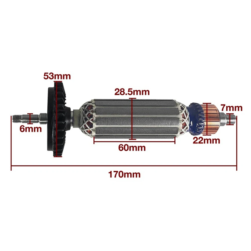 محرك AC220V ، مطرقة كهربائية ، حديد التسليح ، لدوار بوش GWS7-100 GWS7-100T GWS7-100ET GWS7-125 GWS7-125T GWS7-125ET
