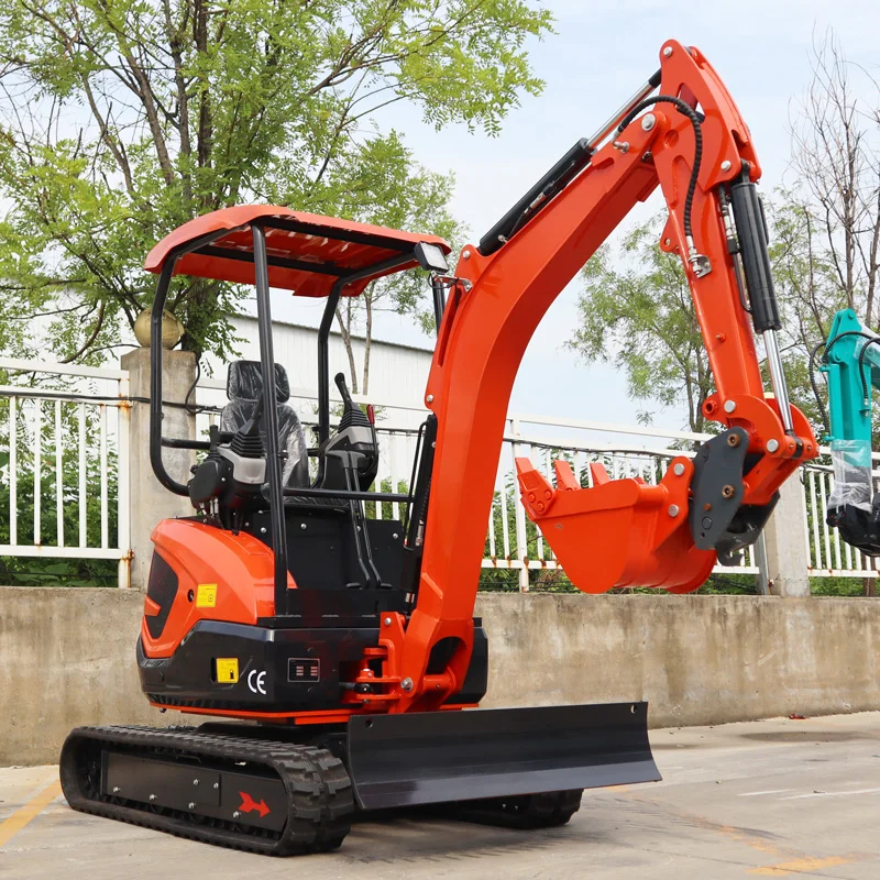 

Mini Excavator Compact Excavator | Zero Tail Swing with Rubber Tracks | Hydraulic System for Farm Construction Landscaping
