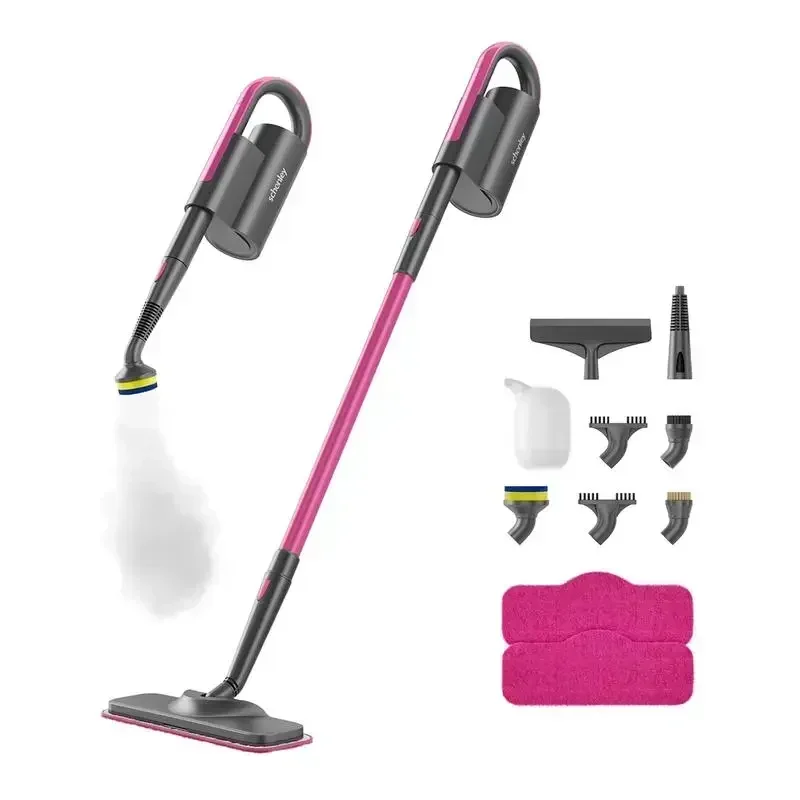 Schenley 7-in-1 Steam Mop with Detachable Handheld Steamer for Walls, Floors, Tiles, Tackles Grease & Sticky Messes