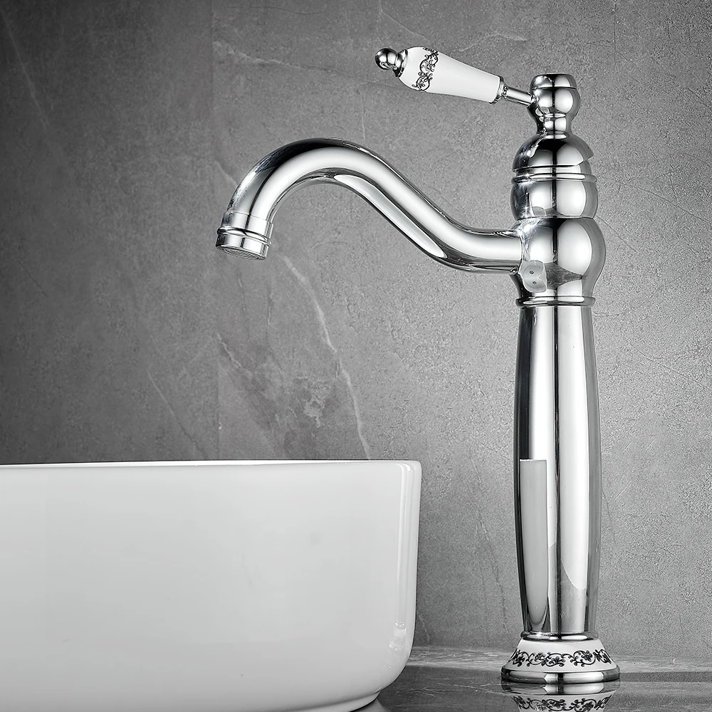 

Basin Faucets Modern Black Bathroom Faucet Waterfall faucets Single Hole Cold and Hot Water Tap Basin Faucet Mixer Taps 855997