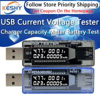 1-10PCS USB Current Voltage Capacity Tester Volt Current Voltage Detect Charger Capacity Tester Meter Mobile Power Detector