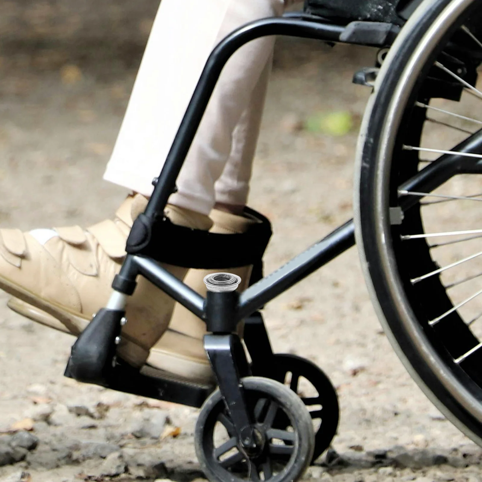 

4Pcs Wheelchair Bearing Front Wheel Steel Bearings for Manual Wheelchair Replacement Internal Parts Reliable