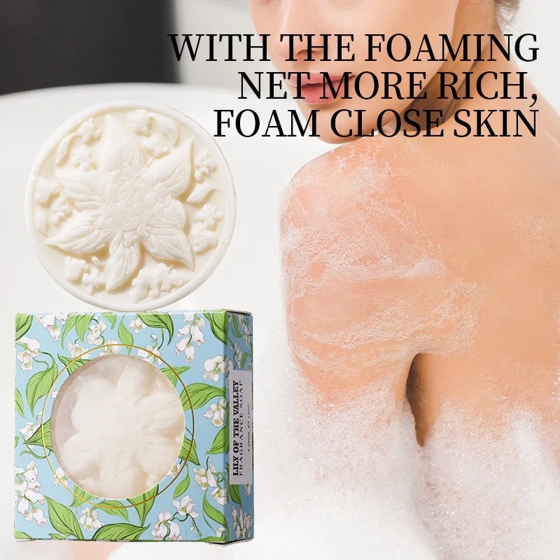 

Natural Lily of the Valley Scented Soap，Deep Cleansing，Suitable for All Skin Types, Moisturizing and Smoothing, Rich in Rosemary
