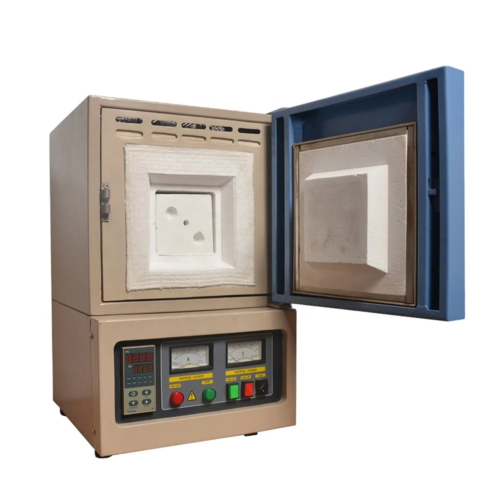 1100C 1600C 1800C Mini Small Box Chamber Sintering Annealing Lab Heat Treatment Electric Muffle Furnace