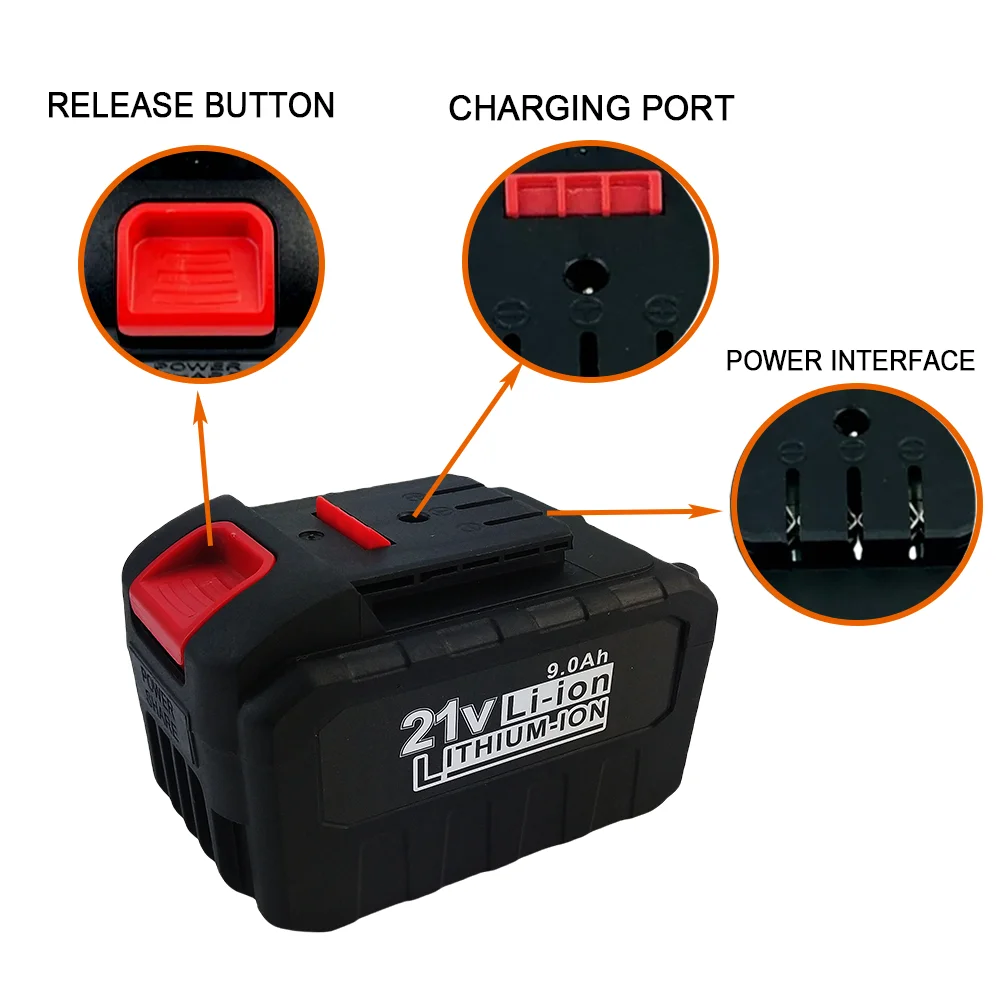 21V 9000mAh high-power durable lithium battery suitable for Dayi 21V series electric tools